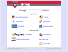 Tablet Screenshot of iprep.hhprep.org